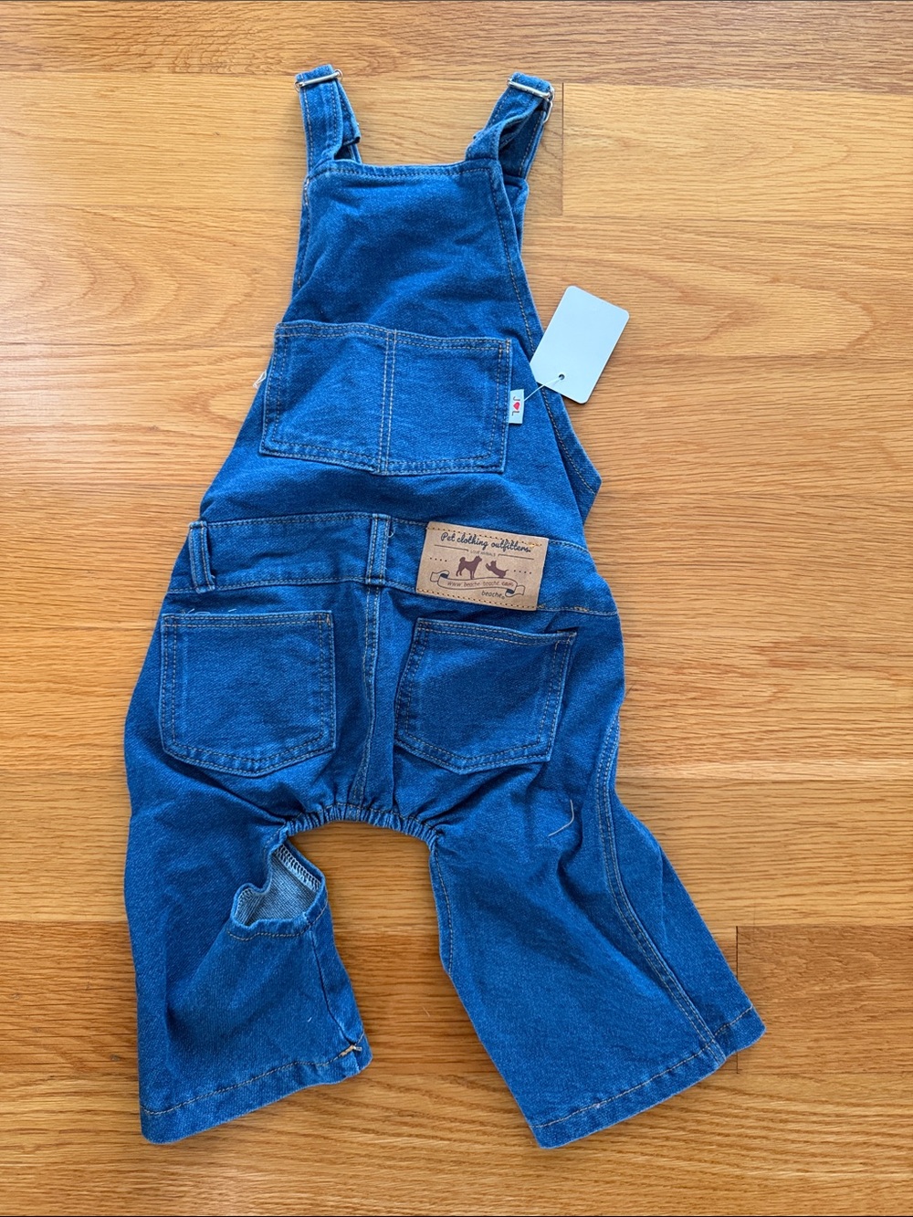 Kids Denim Overalls in Blue Medium Dog New in Bag
